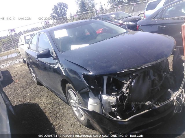 4T1BF1FK1CU141674 - 2012 TOYOTA CAMRY SE/LE/XLE BLACK photo 1