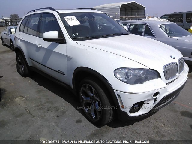 5UXZW0C5XBL657580 - 2011 BMW X5 XDRIVE35D Biały zdjęcie 1