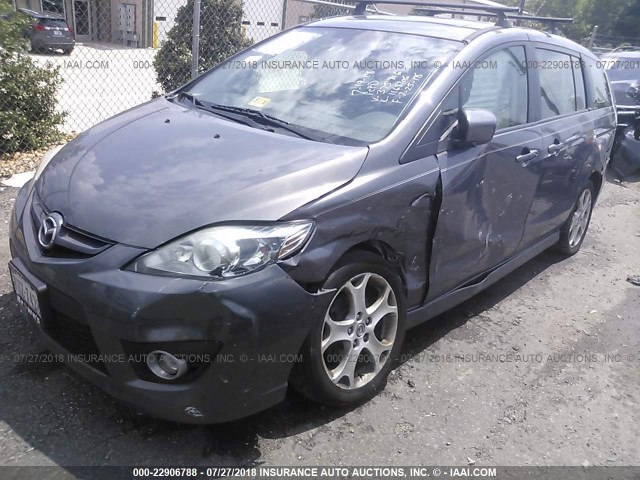 JM1CR2W3XA0375816 - 2010 MAZDA 5 GRAY photo 2