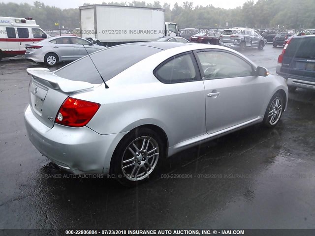 JTKDE177060098959 - 2006 TOYOTA SCION TC 银色 照片 4