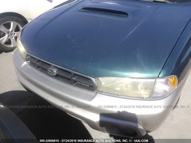 4S3BG685XX7621559 - 1999 SUBARU LEGACY OUTBACK/SSV/LIMITED/30TH GREEN photo 6