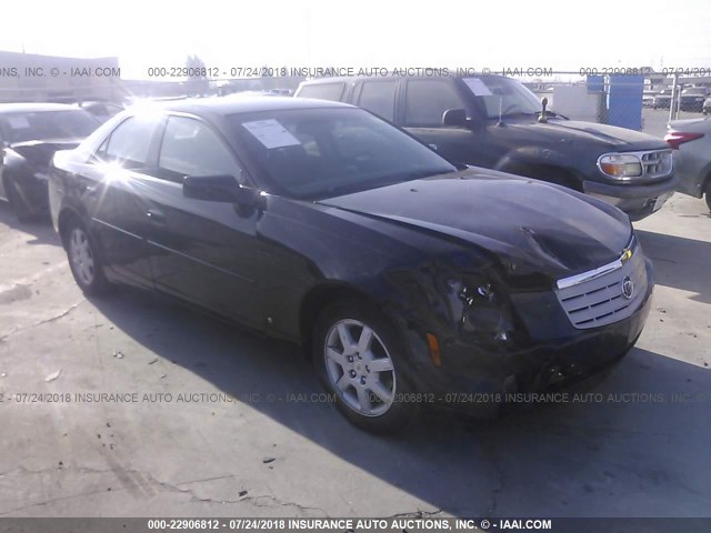 1G6DM57T970176044 - 2007 CADILLAC CTS BLACK photo 1