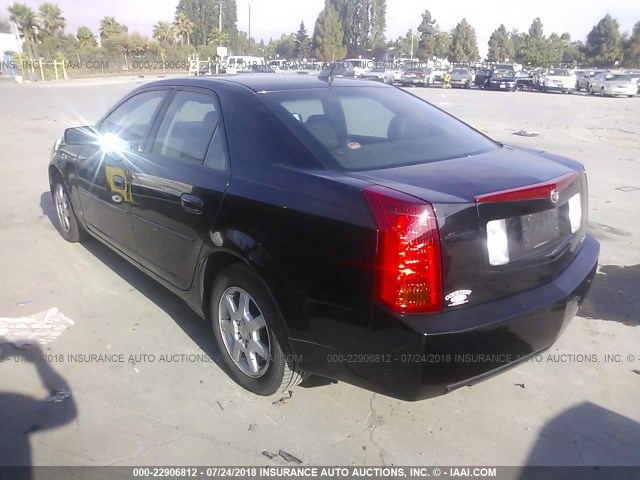 1G6DM57T970176044 - 2007 CADILLAC CTS BLACK photo 3