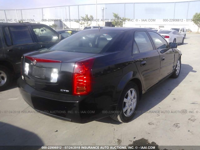 1G6DM57T970176044 - 2007 CADILLAC CTS BLACK photo 4
