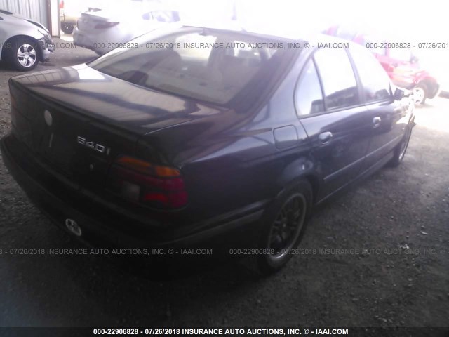 WBADN6348YGM67526 - 2000 BMW 540 I AUTOMATIC BLACK photo 4