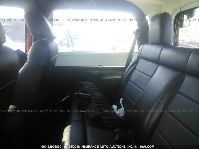 1C4AJWAGXCL224217 - 2012 JEEP WRANGLER SPORT 红色 照片 8