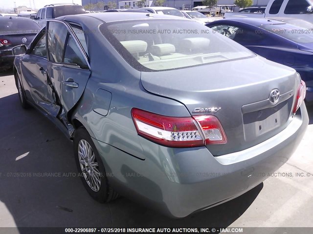 4T1BF3EK5BU584986 - 2011 TOYOTA CAMRY SE/LE/XLE მწვანე ფოტო 3
