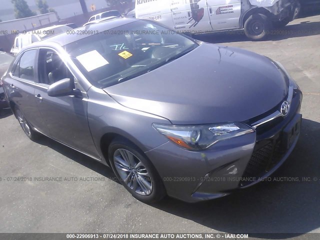 4T1BF1FKXFU024521 - 2015 TOYOTA CAMRY LE/XLE/SE/XSE GRAY photo 1