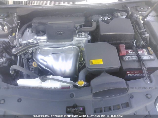 4T1BF1FKXFU024521 - 2015 TOYOTA CAMRY LE/XLE/SE/XSE GRAY photo 10