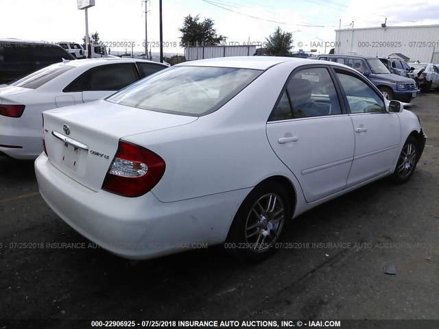4T1BE32K22U024740 - 2002 TOYOTA CAMRY LE/XLE/SE 白色 照片 4