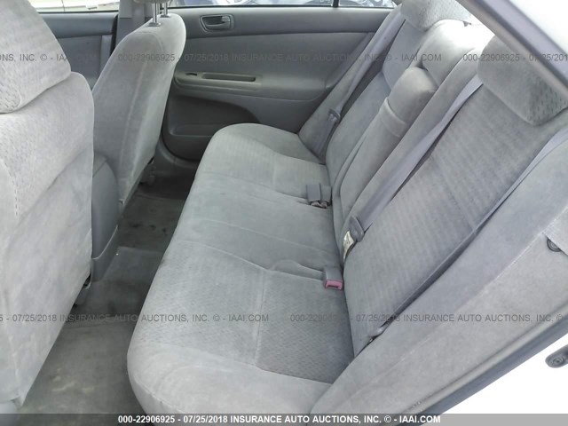 4T1BE32K22U024740 - 2002 TOYOTA CAMRY LE/XLE/SE 白色 照片 8