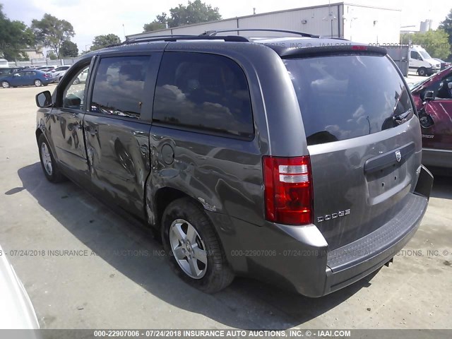 2D4RN3D15AR447737 - 2010 DODGE GRAND CARAVAN HERO GRAY photo 3