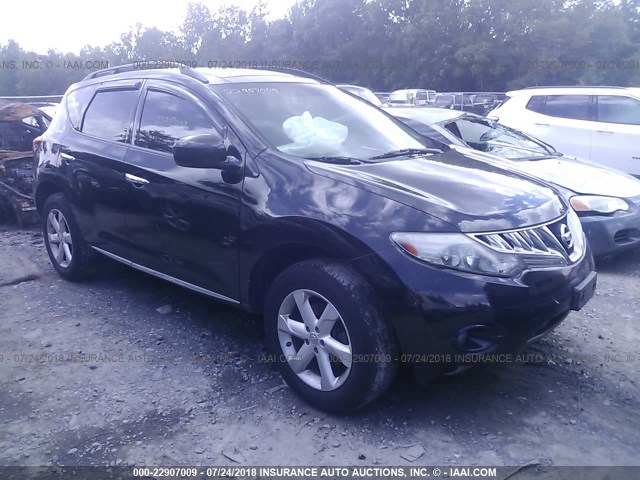 JN8AZ1MW0AW113092 - 2010 NISSAN MURANO S/SL/LE BLACK photo 1