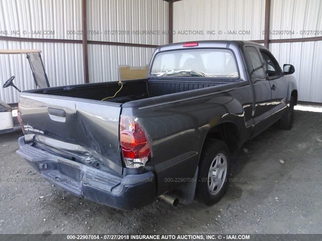 5TFTX4CN4DX035922 - 2013 TOYOTA TACOMA ACCESS CAB GRAY photo 4