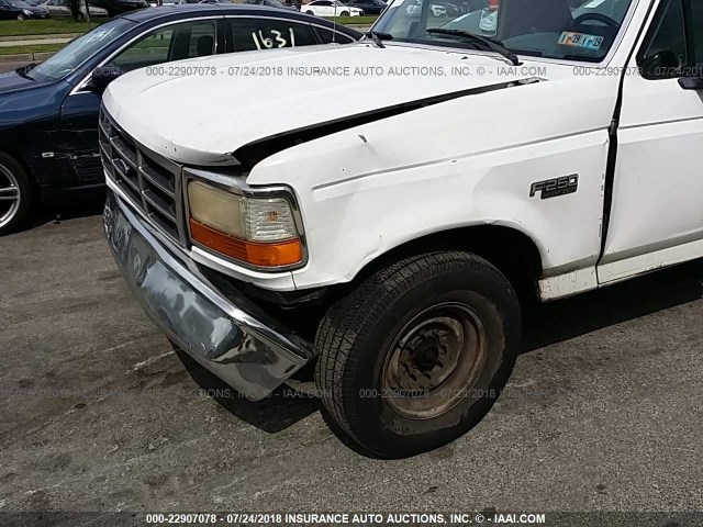 3FTHF25HXVMA59329 - 1997 FORD F250 WHITE photo 6