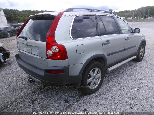 YV1CZ592251170554 - 2005 VOLVO XC90 GRAY photo 4