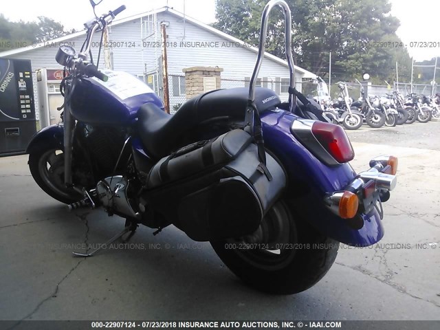 1HFSC43034A405214 - 2004 HONDA VT1100 C2 PURPLE photo 3