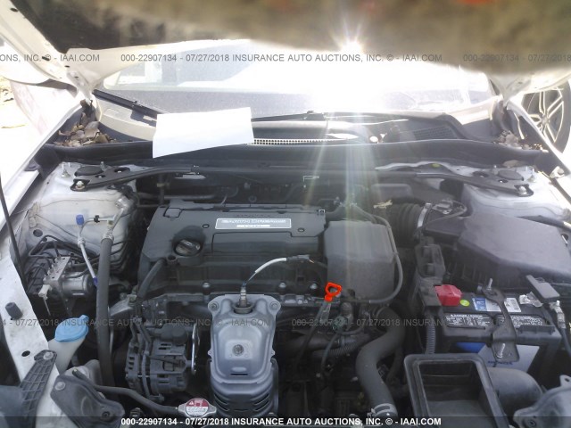 1HGCT1B36FA002146 - 2015 HONDA Accord LX-S WHITE photo 10