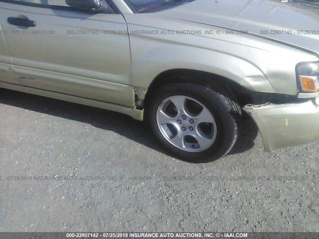 JF1SG65634H757492 - 2004 SUBARU FORESTER 2.5XS ოქროსფერი ფოტო 6