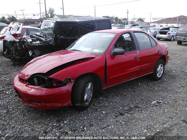 1G1JC524727439353 - 2002 CHEVROLET CAVALIER CNG RED photo 2