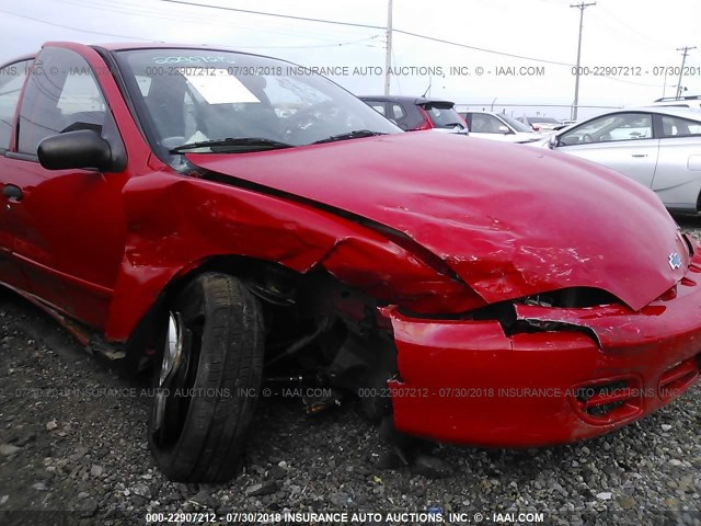 1G1JC524727439353 - 2002 CHEVROLET CAVALIER CNG RED photo 6