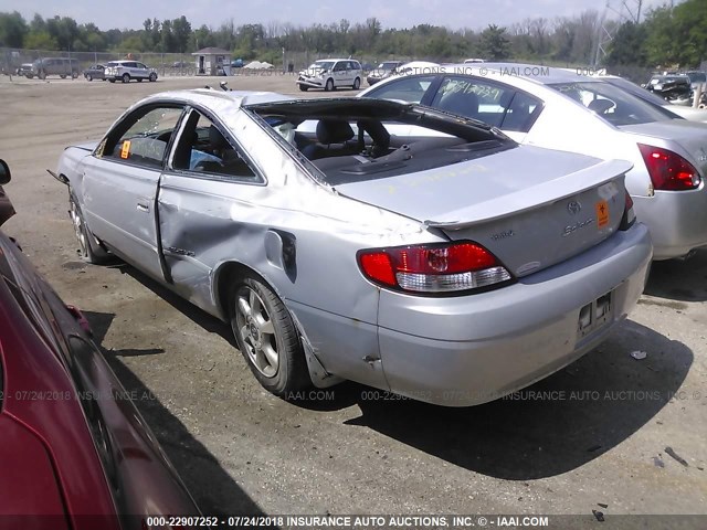 2T1CF28P2XC171910 - 1999 TOYOTA CAMRY SOLARA SE/SLE ვერცხლისფერი ფოტო 3