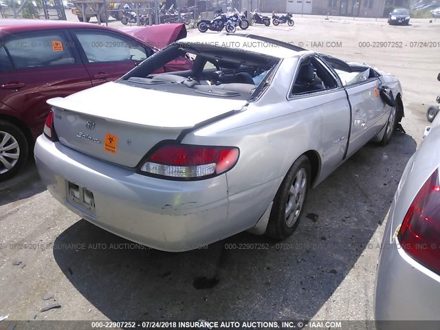 2T1CF28P2XC171910 - 1999 TOYOTA CAMRY SOLARA SE/SLE ვერცხლისფერი ფოტო 4