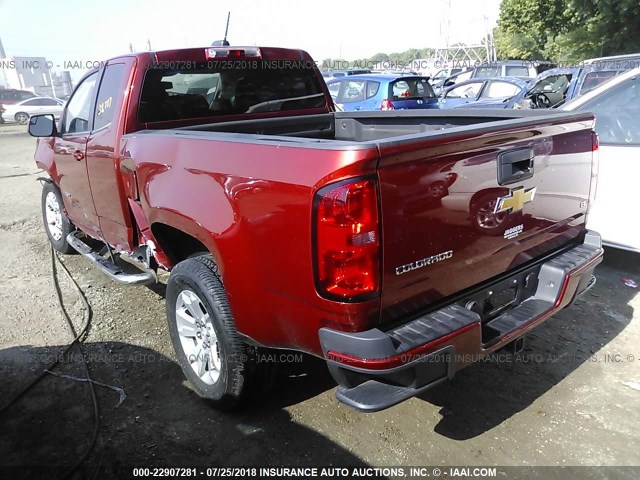 1GCHSBE36F1216921 - 2015 CHEVROLET COLORADO LT RED photo 3