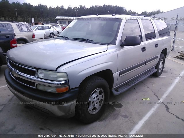 3GNEC16Z75G244926 - 2005 CHEVROLET SUBURBAN C1500 SILVER photo 2