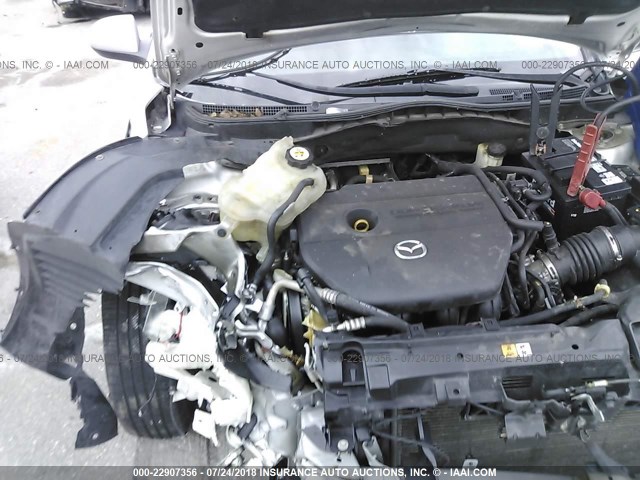 1YVHZ8BH7A5M32495 - 2010 MAZDA 6 I Արծաթագույն լուսանկար 10