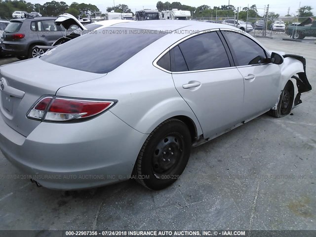 1YVHZ8BH7A5M32495 - 2010 MAZDA 6 I Արծաթագույն լուսանկար 4