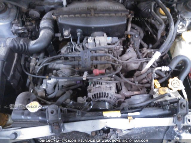 JF1SG65684H719949 - 2004 SUBARU FORESTER 2.5XS Серебристый фото 10