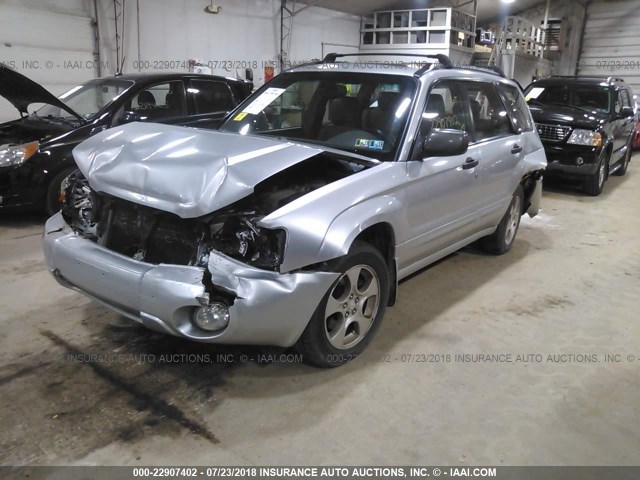 JF1SG65684H719949 - 2004 SUBARU FORESTER 2.5XS Серебристый фото 2