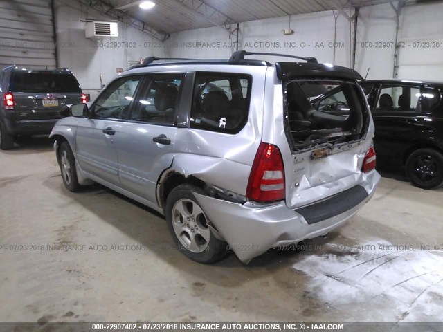 JF1SG65684H719949 - 2004 SUBARU FORESTER 2.5XS Серебристый фото 3