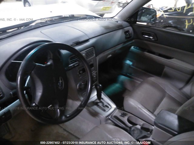 JF1SG65684H719949 - 2004 SUBARU FORESTER 2.5XS Серебристый фото 5