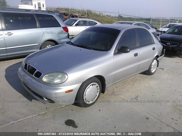 KLATA52691B609397 - 2001 DAEWOO LANOS S BLUE photo 2