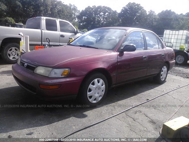 JT2AE09BXS0091249 - 1995 TOYOTA COROLLA LE/DX RED photo 2