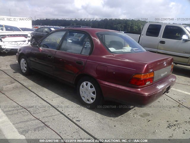 JT2AE09BXS0091249 - 1995 TOYOTA COROLLA LE/DX RED photo 3