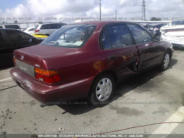 JT2AE09BXS0091249 - 1995 TOYOTA COROLLA LE/DX RED photo 4