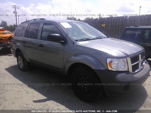 1D8HD38N27F501795 - 2007 DODGE DURANGO SXT GRAY photo 1