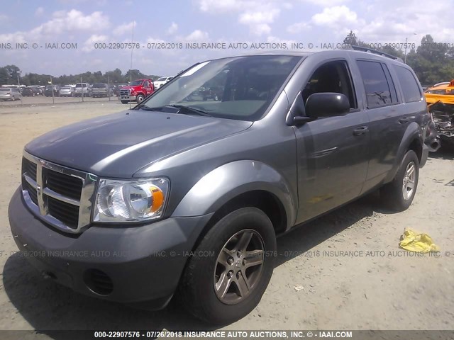 1D8HD38N27F501795 - 2007 DODGE DURANGO SXT GRAY photo 2