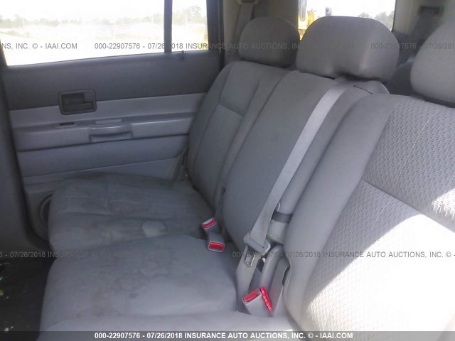 1D8HD38N27F501795 - 2007 DODGE DURANGO SXT GRAY photo 8