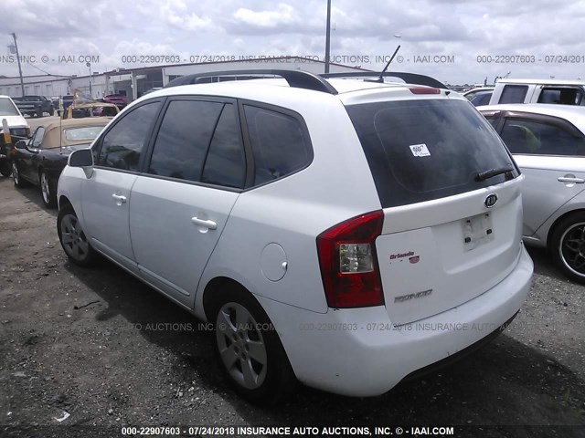 KNAFG528997246326 - 2009 KIA RONDO LX/EX WHITE photo 3