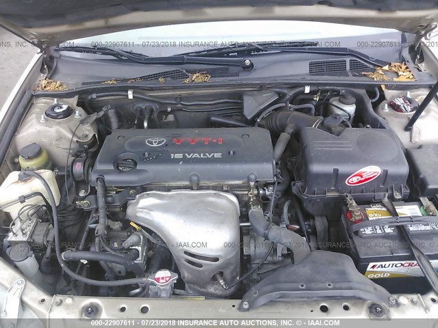 4T1BE32K13U677593 - 2003 TOYOTA CAMRY LE/XLE/SE 棕色 照片 10