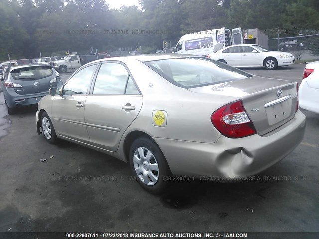 4T1BE32K13U677593 - 2003 TOYOTA CAMRY LE/XLE/SE 棕色 照片 3