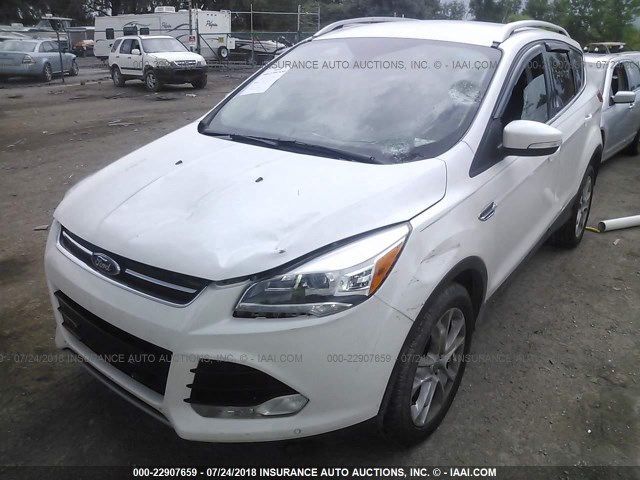 1FMCU9J9XGUC56289 - 2016 FORD ESCAPE TITANIUM WHITE photo 6