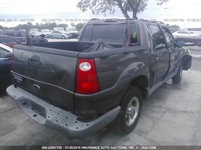 1FMZU67KX5UB69315 - 2005 FORD EXPLORER SPORT TR  GRAY photo 4