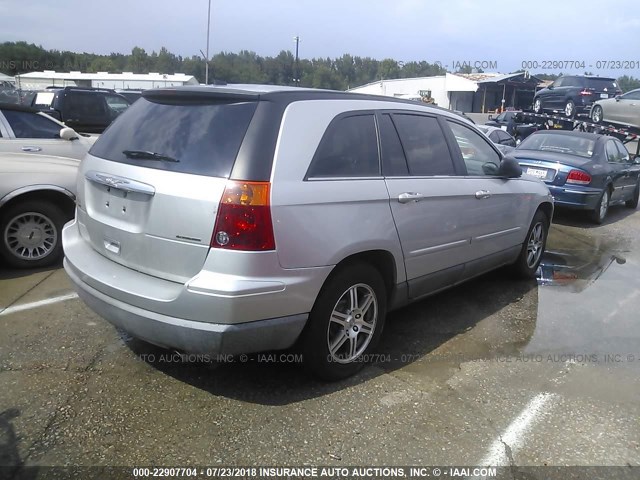 2A8GF68X28R150462 - 2008 CHRYSLER PACIFICA TOURING SILVER photo 4