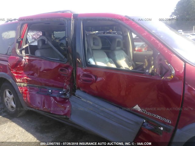 1GMDX03E0XD125650 - 1999 PONTIAC MONTANA / TRANS S  RED photo 6