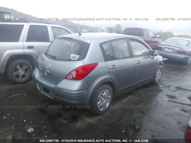 3N1BC1CP8BL416496 - 2011 NISSAN VERSA S/SL SILVER photo 4